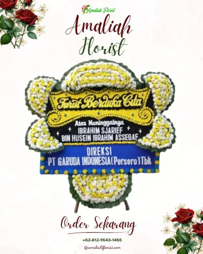 Papan Bunga Duka di Poncokusumo